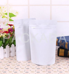 plastic foil standing coffee bag with valve