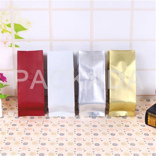 plastic metalized PET side gusset valve coffee pouch