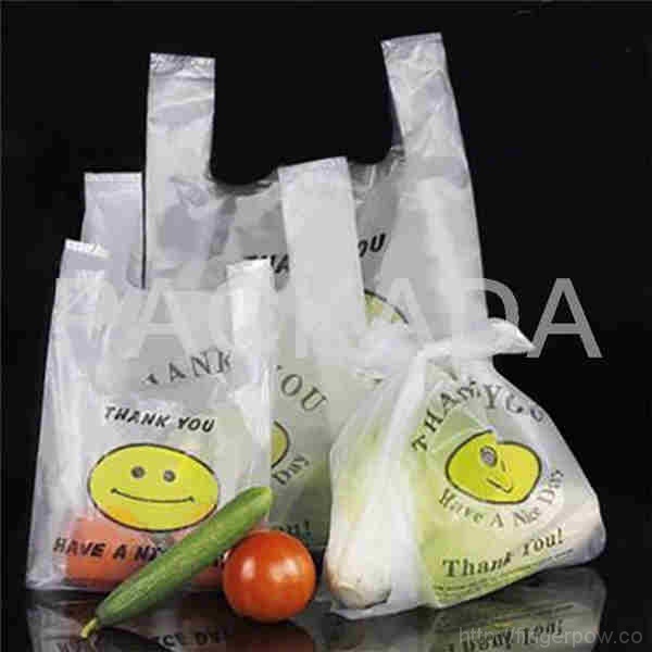 fresh-keeping biodegradable plastic bags with handle